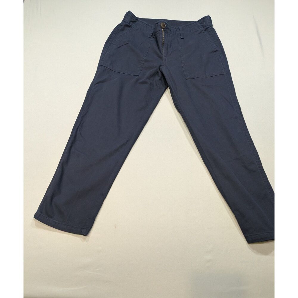 Tommy Hilfiger Women's Navy Blue Stretch Capri Pants Cropped Size Small